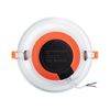 Downlight Led 16w Circular Lux Cri90 Corte Ø 165 Mm Ip44 Blanco Cálido No Flicker 3000k