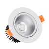 Foco Downlight Led 12w Circular Cob Cri90 Corte Ø 90 Mm Blanco Cálido No Flicker 2700k