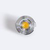 Foco Downlight Led 1w Cob Direccionable Circular Plata Corte Ø 45 Mm Blanco Neutro  4000k