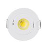 Foco Downlight Led 1w Cob Direccionable Circular Blanco Corte Ø 45 Mm Blanco Cálido No Flicker 2700k