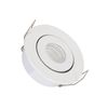 Foco Downlight Led 1w Cob Direccionable Circular Blanco Corte Ø 45 Mm Blanco Cálido No Flicker 2700k