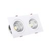 Foco Downlight Led 10w Rectangular Madison Corte 165x75 Mm Blanco Cálido  3000k