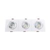 Foco Downlight Led 15w Rectangular Madison Corte 255x75 Mm Blanco Cálido  3000k