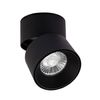 Aplique Led 15w De Aluminio Circular Negro New Onuba Blanco Frío 5000k