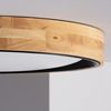 Plafón Led 30w Circular Madera Ø570 Mm Cct Seleccionable Dari Negro