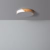 Plafón Led 18w Circular Madera Ø320 Mm Cct Seleccionable Semi-dari Blanco