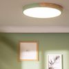 Plafón Led 36w Circular Madera Ø500 Mm Cct Seleccionable Semi-dari Seleccionable (cálido-neutro-frío)