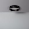 Plafón Led 15w Circular Metal Ø350 Mm Cct Seleccionable Negro Design Seleccionable (cálido-neutro-frío)