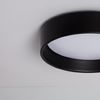 Plafón Led 15w Circular Metal Ø350 Mm Cct Seleccionable Negro Design Seleccionable (cálido-neutro-frío)