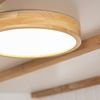 Plafón Led 20w Circular Madera Ø400 Mm Cct Seleccionable Kayu Madera