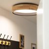 Plafón Led 20w Circular Madera Ø470 Mm Cct Seleccionable Dari Negro