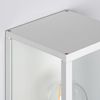 Aplique De Pared Exterior Aluminio Y Cristal Atrium Blanco