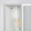 Aplique De Pared Exterior Aluminio Y Cristal Atrium Blanco