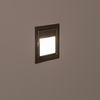 Baliza De Pared Led 1.5w Empotrable Acero Larry Blanco Cálido  3000k