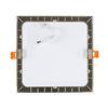 Placa Led 12w Cuadrada Superslim Lifud Corte 155x155 Mm Silver Blanco Cálido  3000k