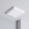 Plafón Led 18w Cuadrado Metal 225x225 Mm Design White Blanco Neutro 4000k