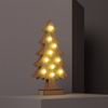 Árbol De Navidad Led Wood Con Batería Natural