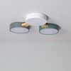 Plafón Led 30w Madera Y Metal Cct Seleccionable Sams Multicolor