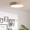 Plafón Led 30w Circular Madera Ø570 Mm Cct Seleccionable Dari Blanco