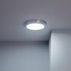 Plafón Led 18w Circular Metal Ø220 Mm Design Silver Blanco Cálido 3000k