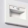 Baliza De Pared Led 1.5 W Empotrable Con Sensor Pir Y Crepuscular Bark Blanco Blanco Neutro  4000k