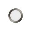 Placa Led 12w Circular Superslim Corte Ø 155 Mm Silver Blanco Cálido  3000k