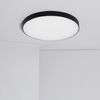 Plafón Led Exterior 24w Circular Ø220 Mm Regulable Negro