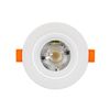 Foco Downlight Led 5w Solid Cob Direccionable Circular Blanco Corte Ø 75 Mm Blanco Neutro  4000k