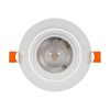 Foco Downlight Led 9w Circular Solid Slim Corte Ø 95 Mm Blanco Cálido  3000k