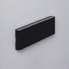 Aplique De Pared Exterior Led 20w Aluminio Rectangular Iluminación Doble Cara Luming Negro Blanco Cálido 2700k