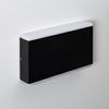 Aplique De Pared Exterior Led 10w Iluminación Doble Cara Rectangular Negro Hera Blanco Neutro 4000k