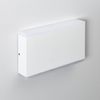 Aplique De Pared Exterior Led 10w Iluminación Doble Cara Rectangular Blanco Hera Blanco Cálido 2700k