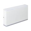 Aplique De Pared Exterior Led 10w Iluminación Doble Cara Rectangular Blanco Hera Blanco Neutro 4000k