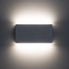 Aplique De Pared Exterior Led 10w Iluminación Doble Cara Rectangular Blanco Hera Blanco Neutro 4000k