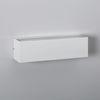 Aplique De Pared Exterior Led 10w Iluminación Doble Cara Rectangular Blanco Lena Blanco Cálido 2700k