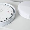 Plafón Led 24w Circular Para Exterior Ø285 Mm Ip65 Con Sensor De Movimiento Pir Y Luz De Emergencia Ip65 Hublot Blanco Frío 6500k