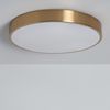 Plafón Led 18w Circular Metal Ø300 Mm Cct Seleccionable Haydn Cct  Dorado