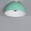 Plafón Circular Aluminio Ø305 Mm Bosco Silver Verde Celadón