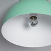 Plafón Circular Aluminio Ø305 Mm Bosco Silver Verde Celadón