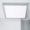 Plafón Led 24w Cuadrado Aluminio 280x280 Mm Slim Cct Seleccionable Galán Plata