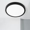 Plafón Led 24w Circular Aluminio Ø280 Mm Slim Cct Seleccionable Galán Switchdimm Negro