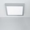 Plafón Led 18w Cuadrado Aluminio 210x210 Mm Slim Cct Seleccionable Galán Switchdimm Gris