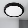 Plafón Led 18w Circular Aluminio Ø210 Mm Slim Cct Seleccionable Galán Switchdimm Negro