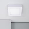 Plafón Led 6w Cuadrado Aluminio 105x105 Mm Slim Cct Seleccionable Galán Switchdimm Blanco