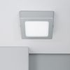 Plafón Led 6w Cuadrado Aluminio 105x105 Mm Slim Cct Seleccionable Galán Switchdimm Gris