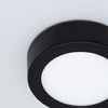 Plafón Led 6w Circular Aluminio Slim Ø110 Mm Cct Seleccionable Galán Switchdimm Negro