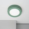 Plafón Led 6w Circular Aluminio Slim Ø110 Mm Cct Seleccionable Galán Switchdimm Verde