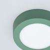 Plafón Led 6w Circular Aluminio Slim Ø110 Mm Cct Seleccionable Galán Switchdimm Verde