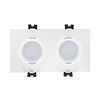 Foco Downlight Cuadrado Basculante Gu10 6w Corte 75x150 Mm Pc Blanco Mate Blanco Cálido No Flicker 3000k