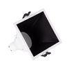 Foco Downlight Cuadrado 45º Gu10 6w Corte 85x85 Mm Bajo Ugr Pc Negro Blanco Cálido No Flicker 3000k